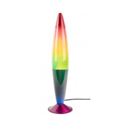 Stolní lampa RAINBOW ROCKET Leitmotiv, 41,5 cm, lávová, multicolor