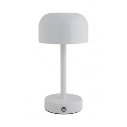 Stolní lampa JAMES LED Leitmotiv 24,5 cm, kov, bílá