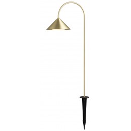 Venkovní přenosná lampa GRASP s bodcem, FRANDSEN, výška 60 cm, kov, mosaz