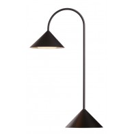 Stolní přenosná lampa GRASP, FRANDSEN, výška 47 cm, kov, černá