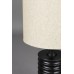 Stolní lampa YALU Dutchbone, 54 cm, kov a len, černá