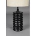 Stolní lampa YALU Dutchbone, 54 cm, kov a len, černá